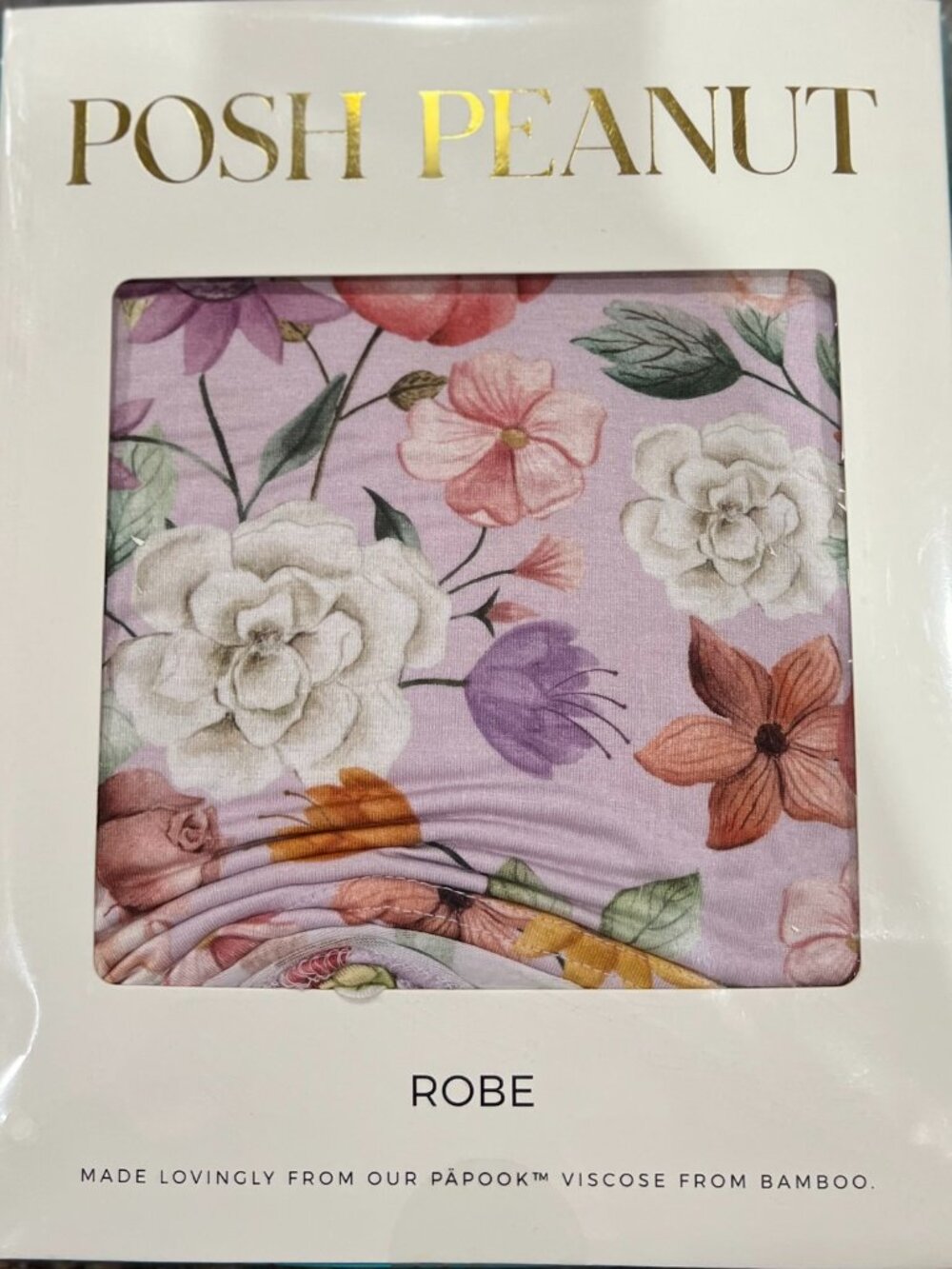 Posh Peanut Pari (Floral) Small/Medium Robe NIB